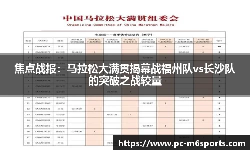 焦点战报：马拉松大满贯揭幕战福州队vs长沙队的突破之战较量